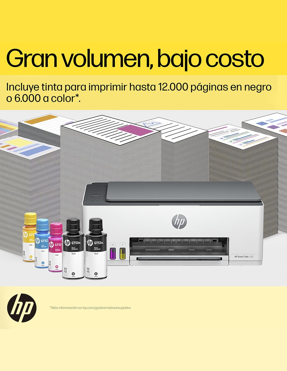 Impresora HP Smart Tank 210 Tinta Continua a Color Wifi HP Smart