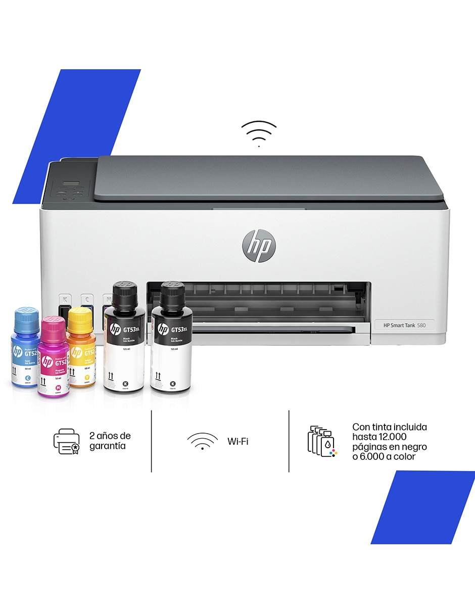 Multifuncional Smart Tank 580 de tinta continua inalámbrica a color 2