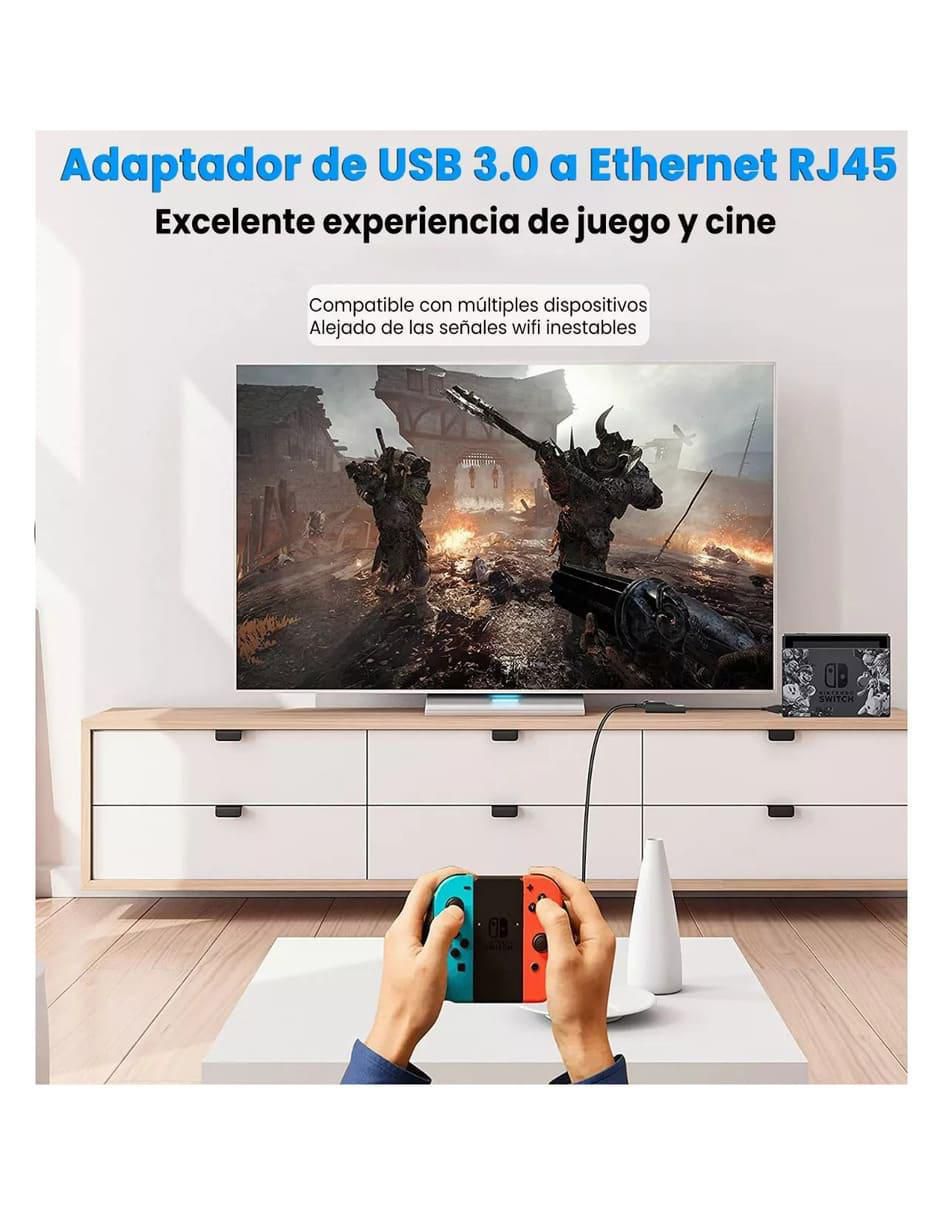 Conmutador ethernet Inalámbrico Adaptador Rj45 3