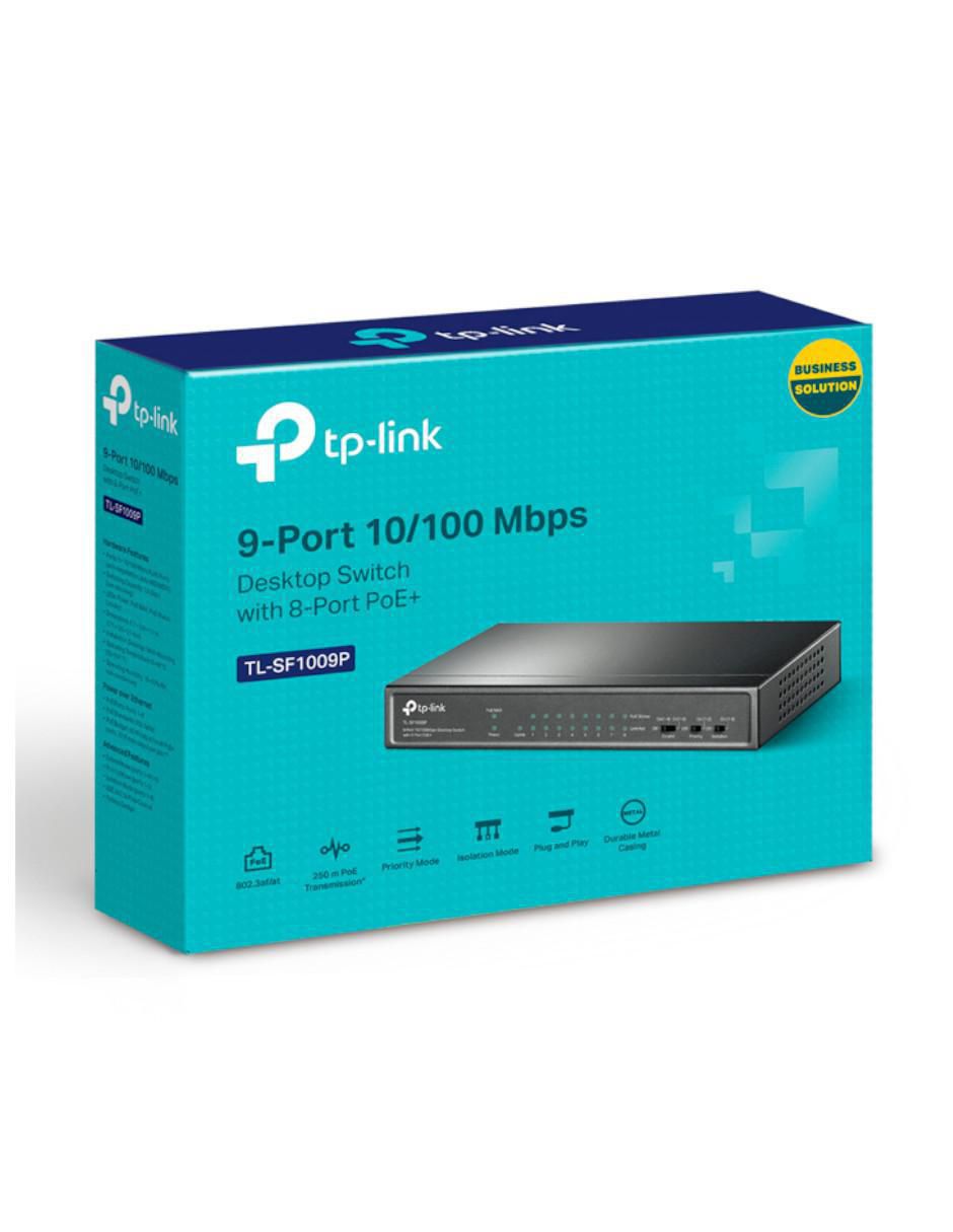 Conmutador ethernet Inalámbrico TL-SF1009P 4