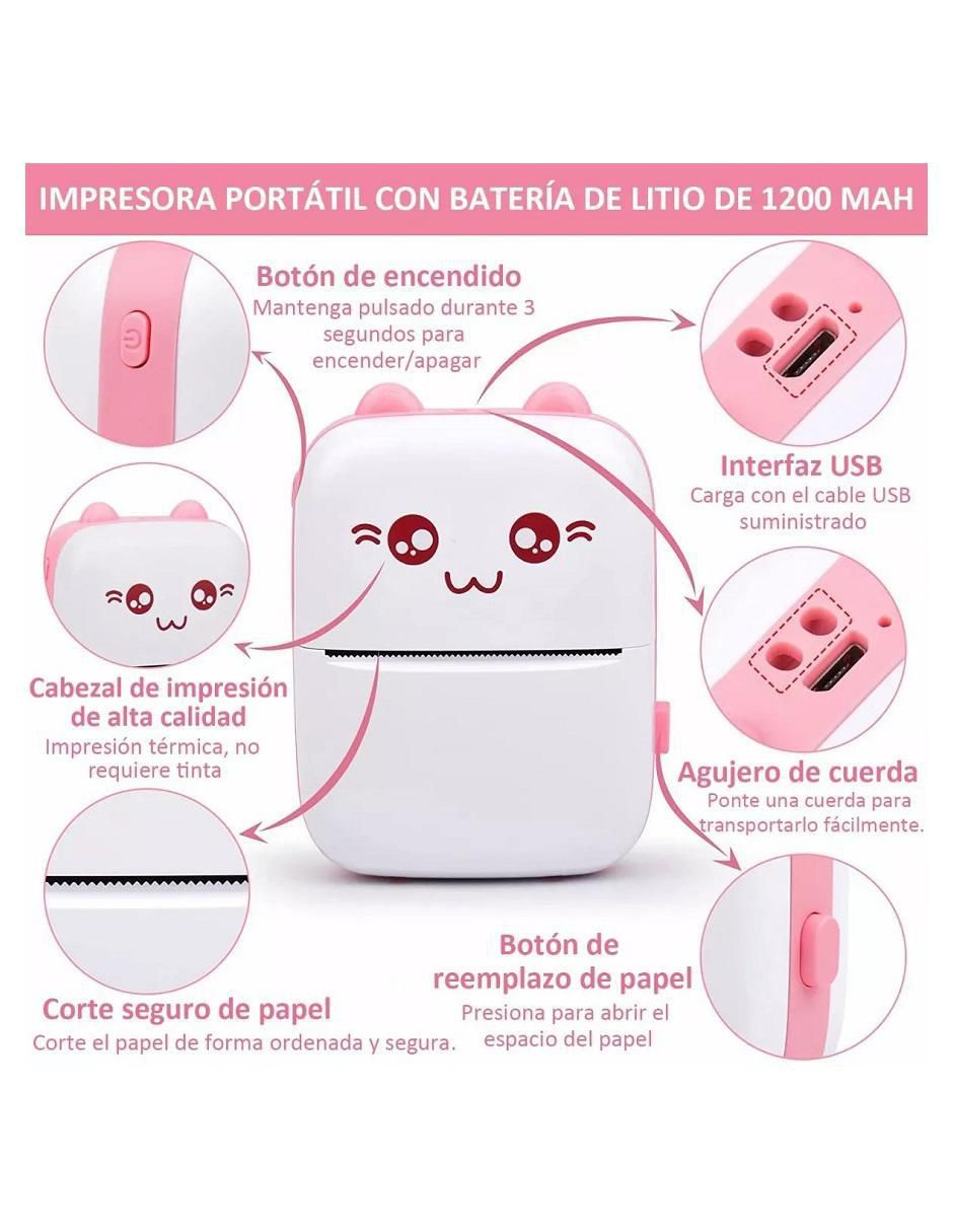 Portátil frutivegie mini impresora portatil de térmica alámbrica a monocromática
