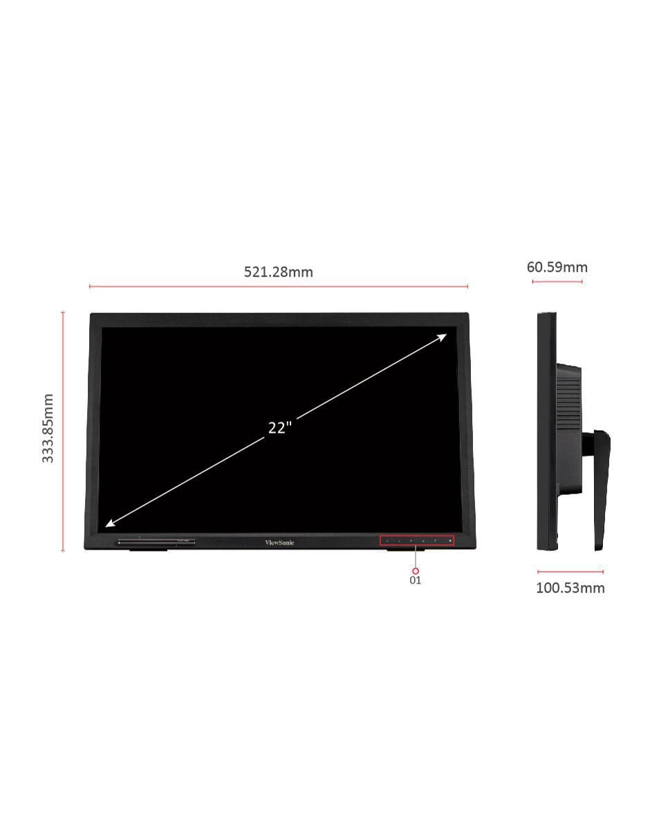 Monitor standard full HD 21.5 pulgadas TD2223 5