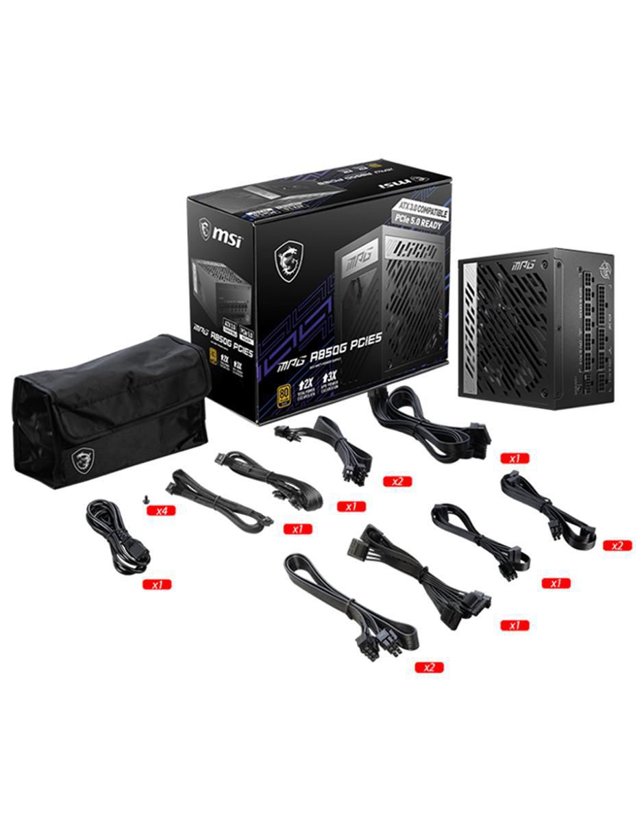 Fuente de poder MPG A850G PCIE5 5