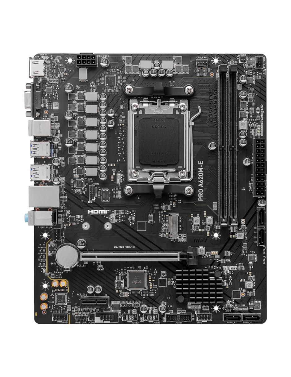 Tarjeta Madre Pro A620M-E con Procesador AMD 3