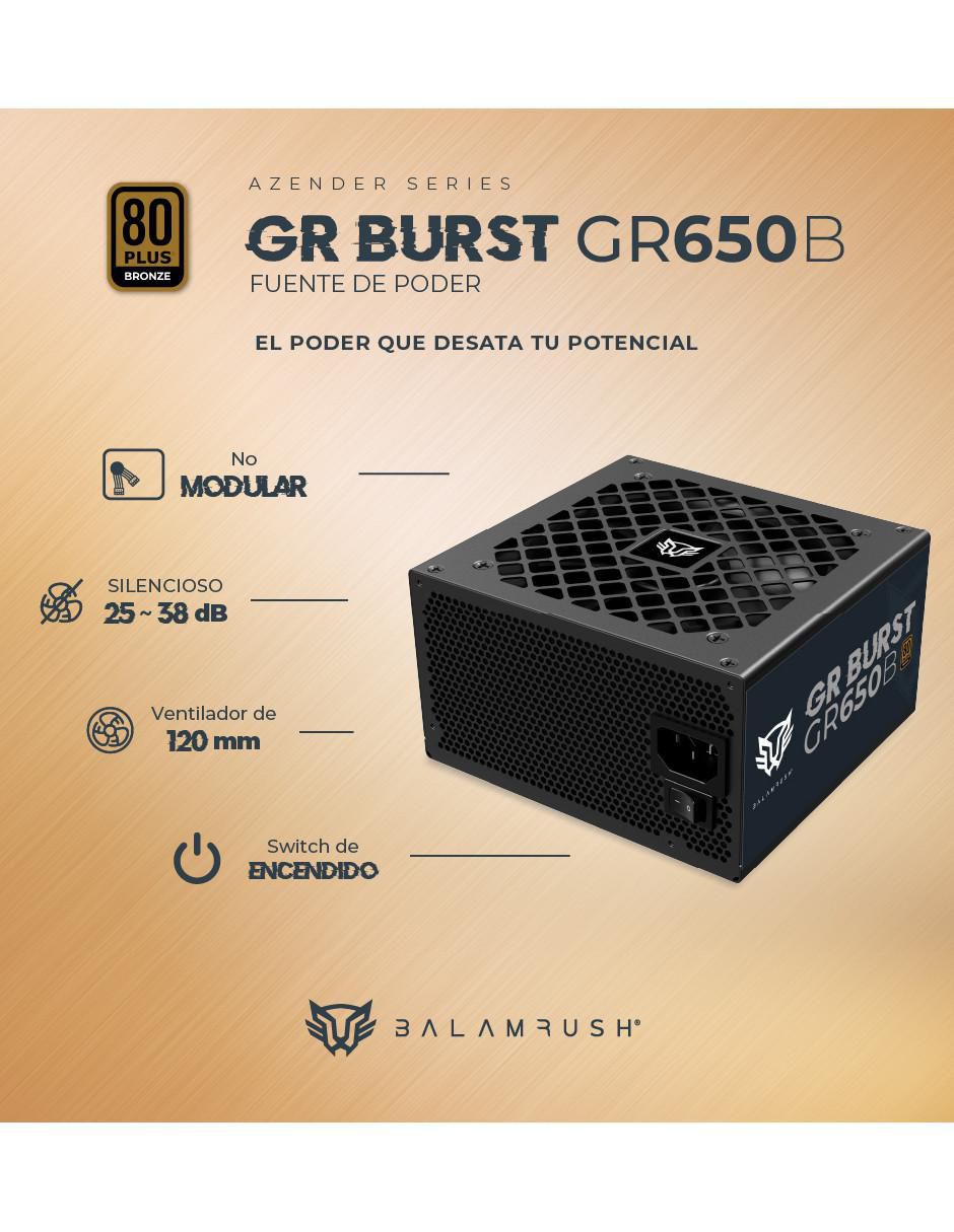 Fuente de Poder GR Burst GR650B 4