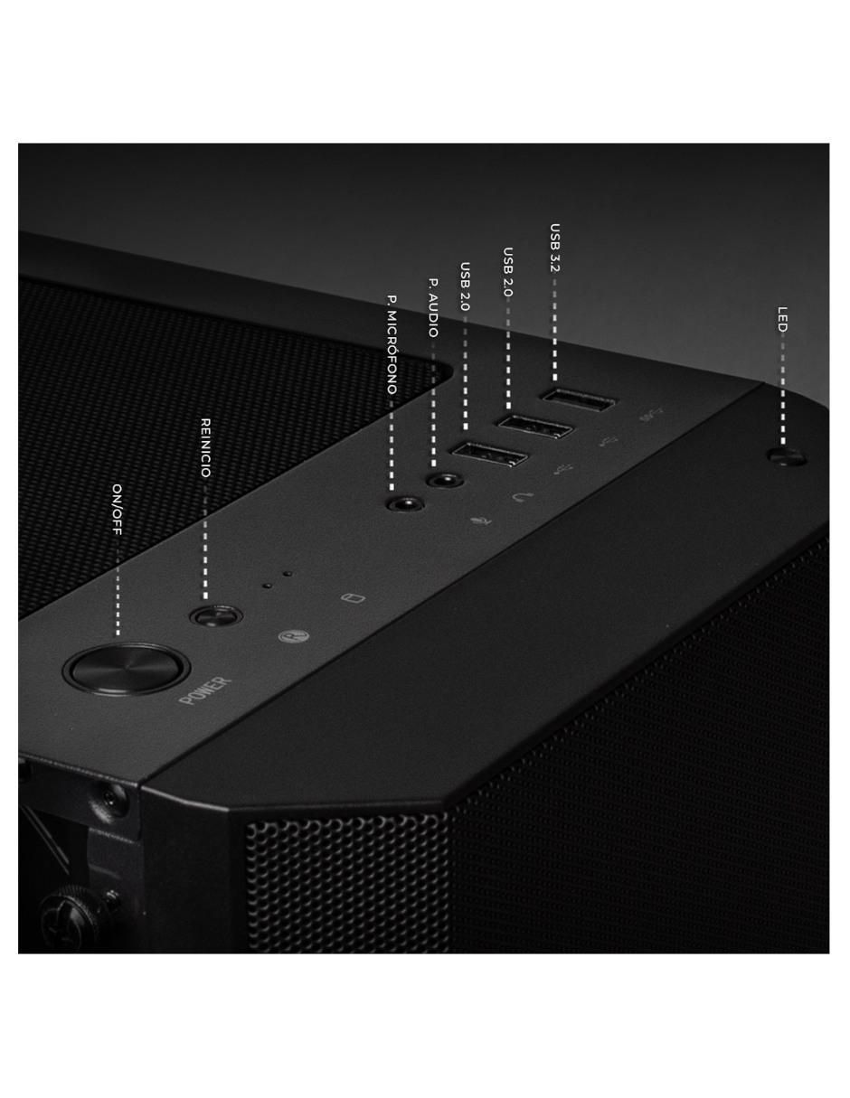 Computadora gamer XTMSIR716GBRENOIRM 24 pulgadas full hd amd ryzen 7 amd radeon graphics 16 gb ram 1 tb ssd 3