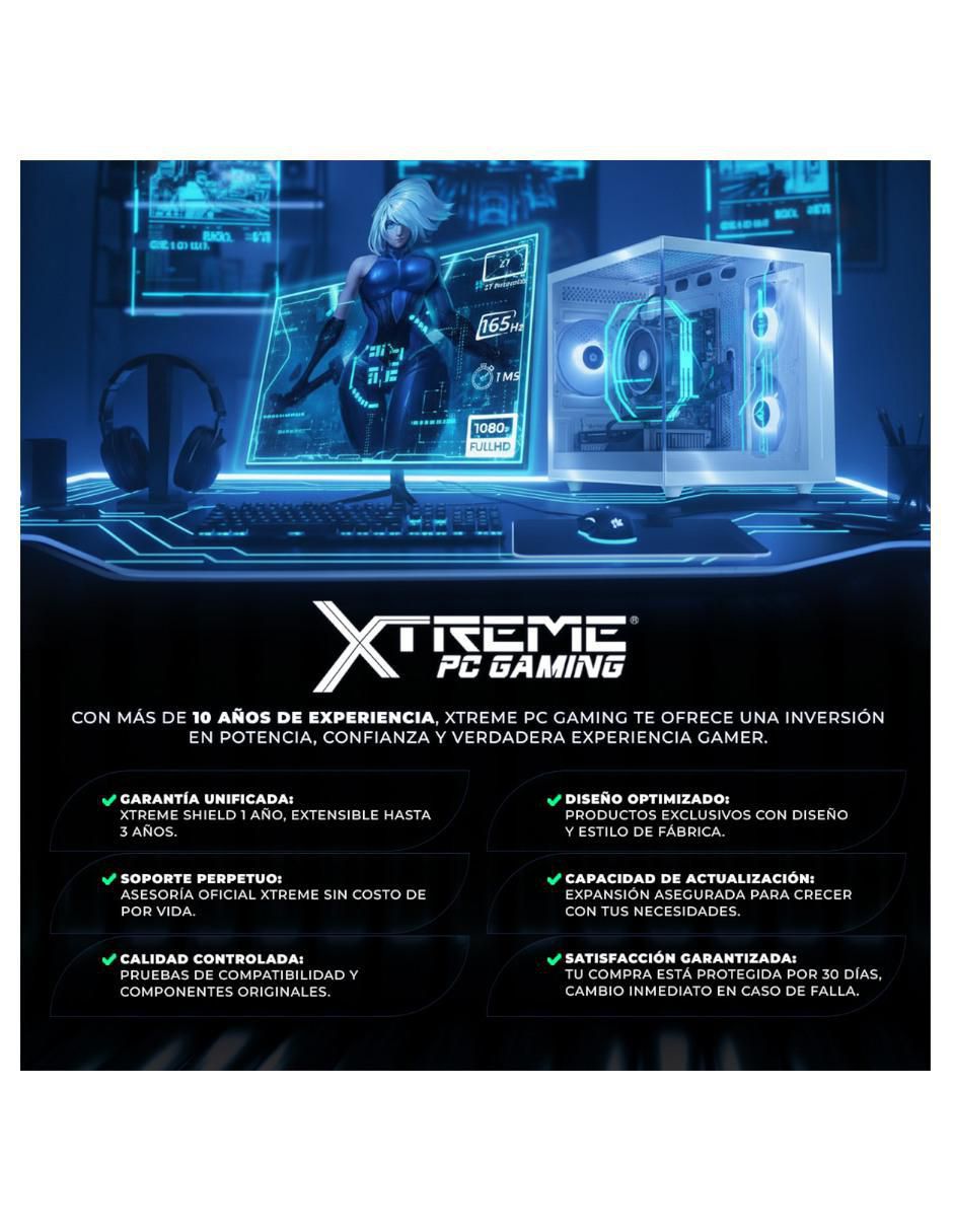 Computadora gamer XTMSIR716GBRENOIRM 24 pulgadas full hd amd ryzen 7 amd radeon graphics 16 gb ram 1 tb ssd 8