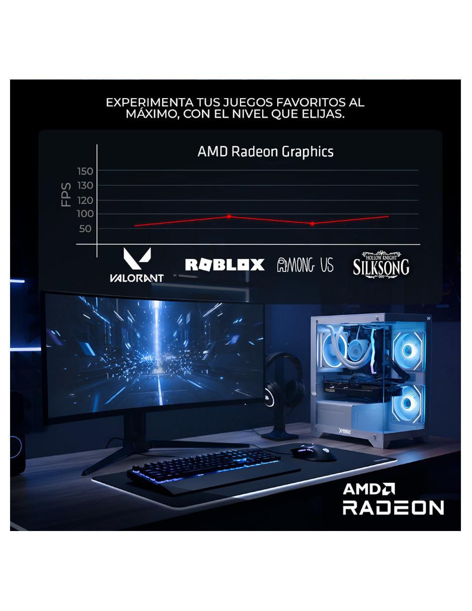 Computadora gamer XTMSIR716GBRENOIRM 24 pulgadas full hd amd ryzen 7 amd radeon graphics 16 gb ram 1 tb ssd 9