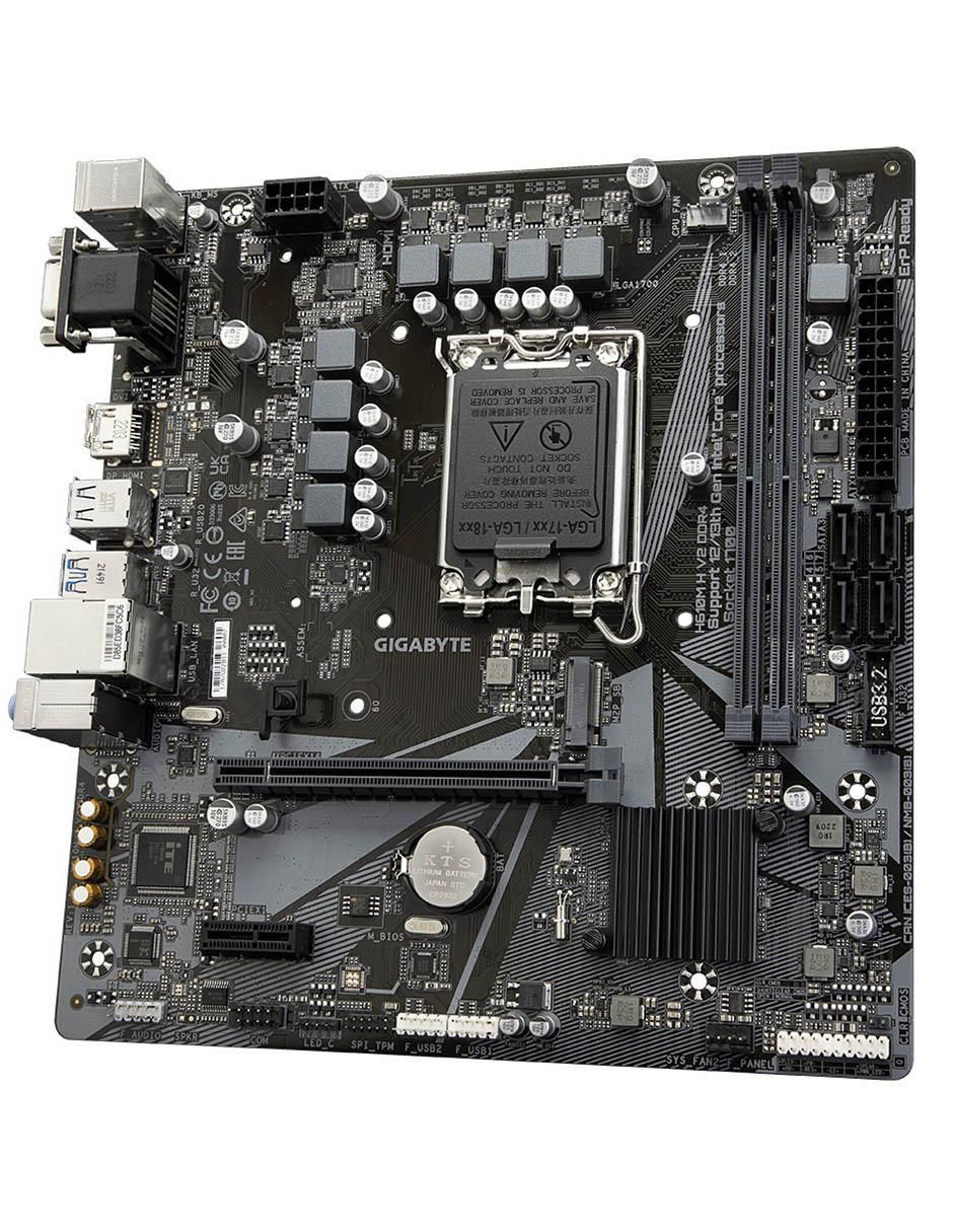 Tarjeta madre h610m h v2 compatible con procesador Intel 4