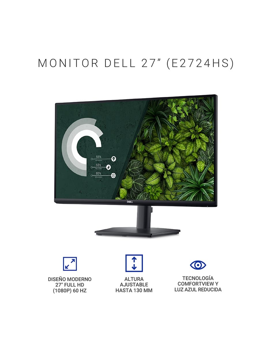 Monitor Dell Full HD 27 pulgadas E2724HS