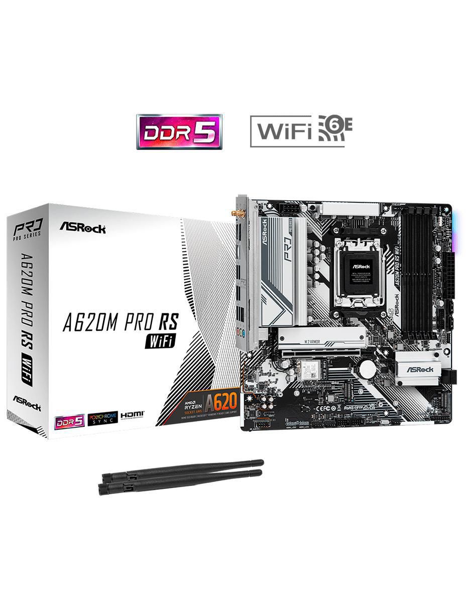 Tarjeta madre a620m Pro RS Wifi compatible con procesador AMD