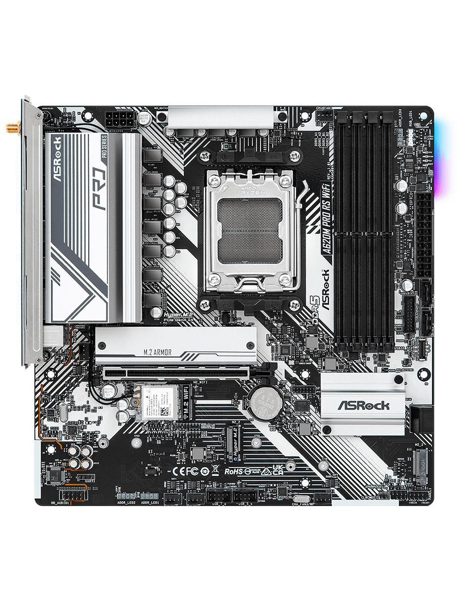Tarjeta madre a620m Pro RS Wifi compatible con procesador AMD 3