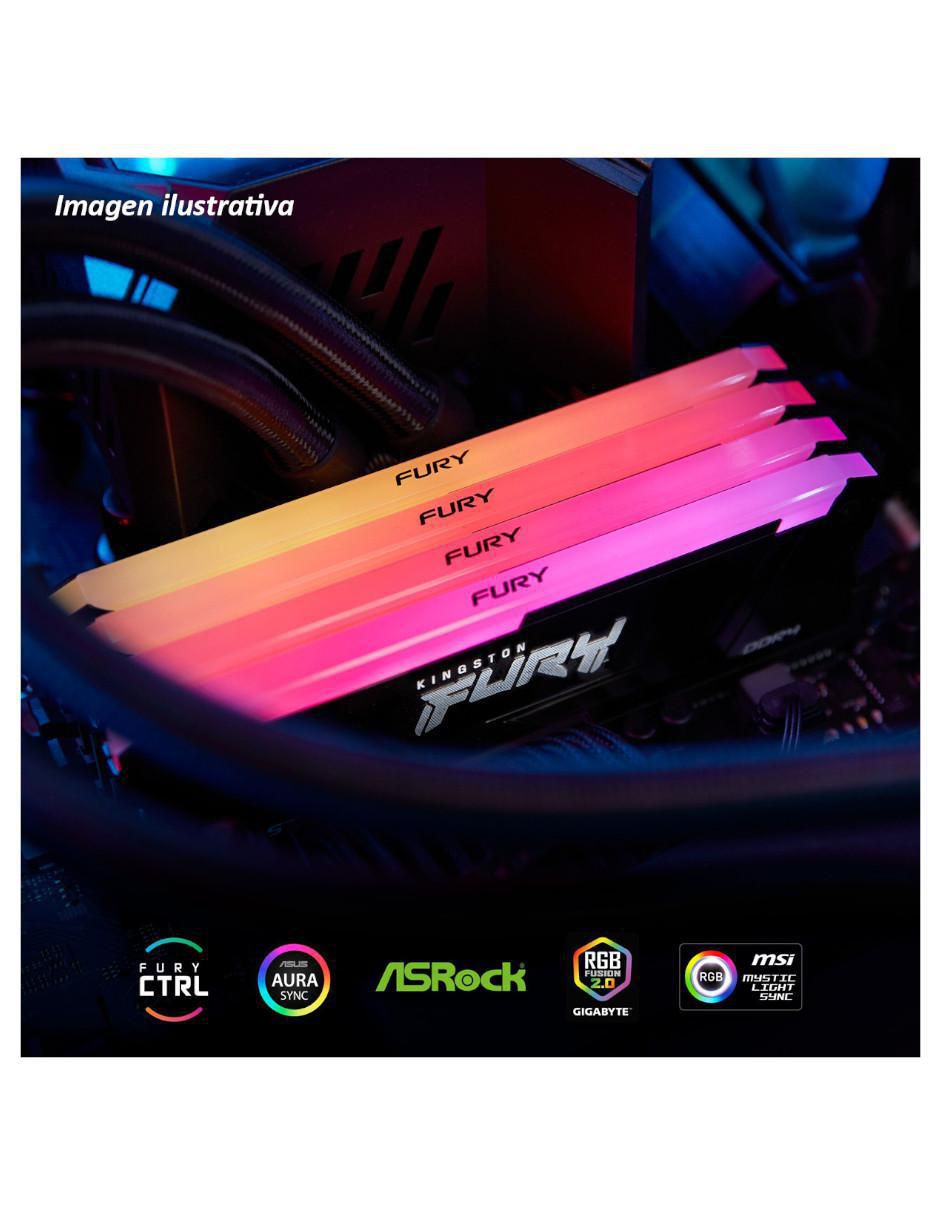 Memoria RAM DIMM DDR4 16 GB Fury Beast RGB 5
