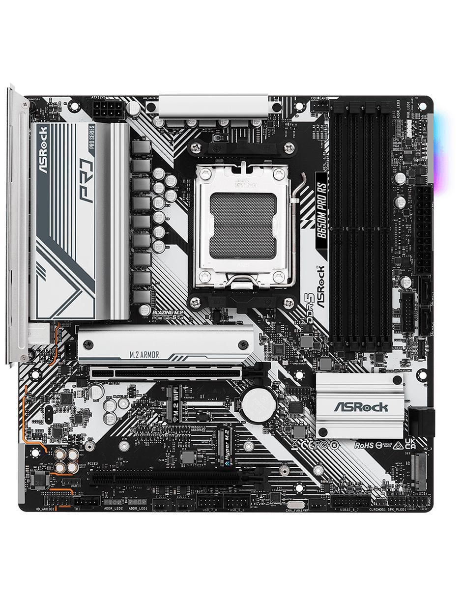 Tarjeta Madre B650M Pro RS compatible con procesador AMD 3