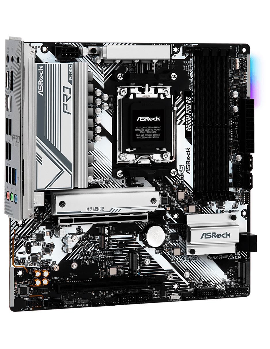 Tarjeta Madre B650M Pro RS compatible con procesador AMD 5