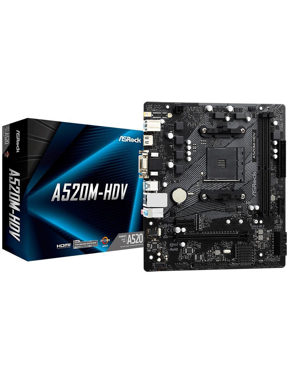 Tarjeta Madre A520M-HDV compatible con procesador AMD