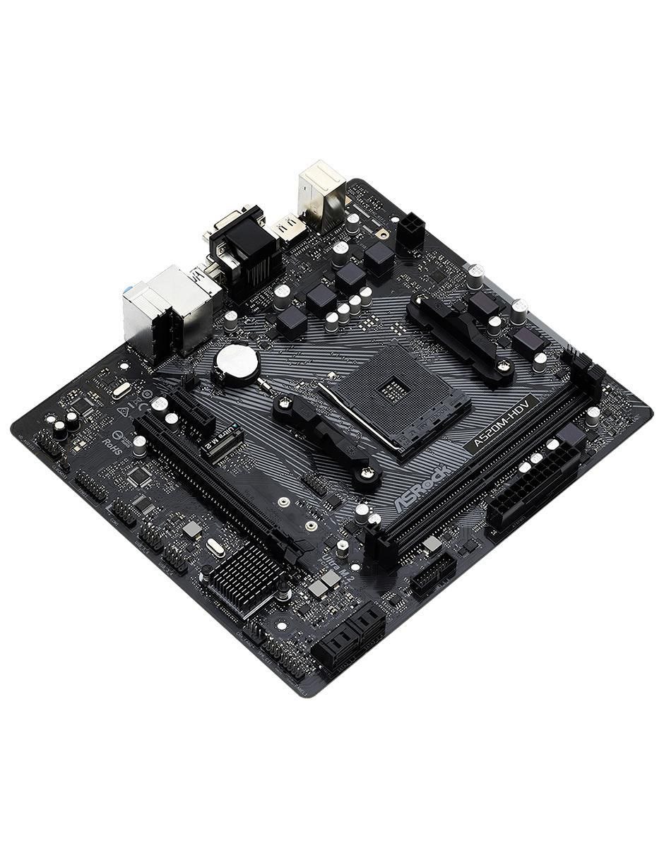 Tarjeta Madre A520M-HDV compatible con procesador AMD 3