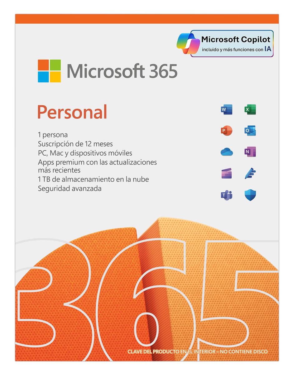 Microsoft 365 Personal Office para 1 usuario