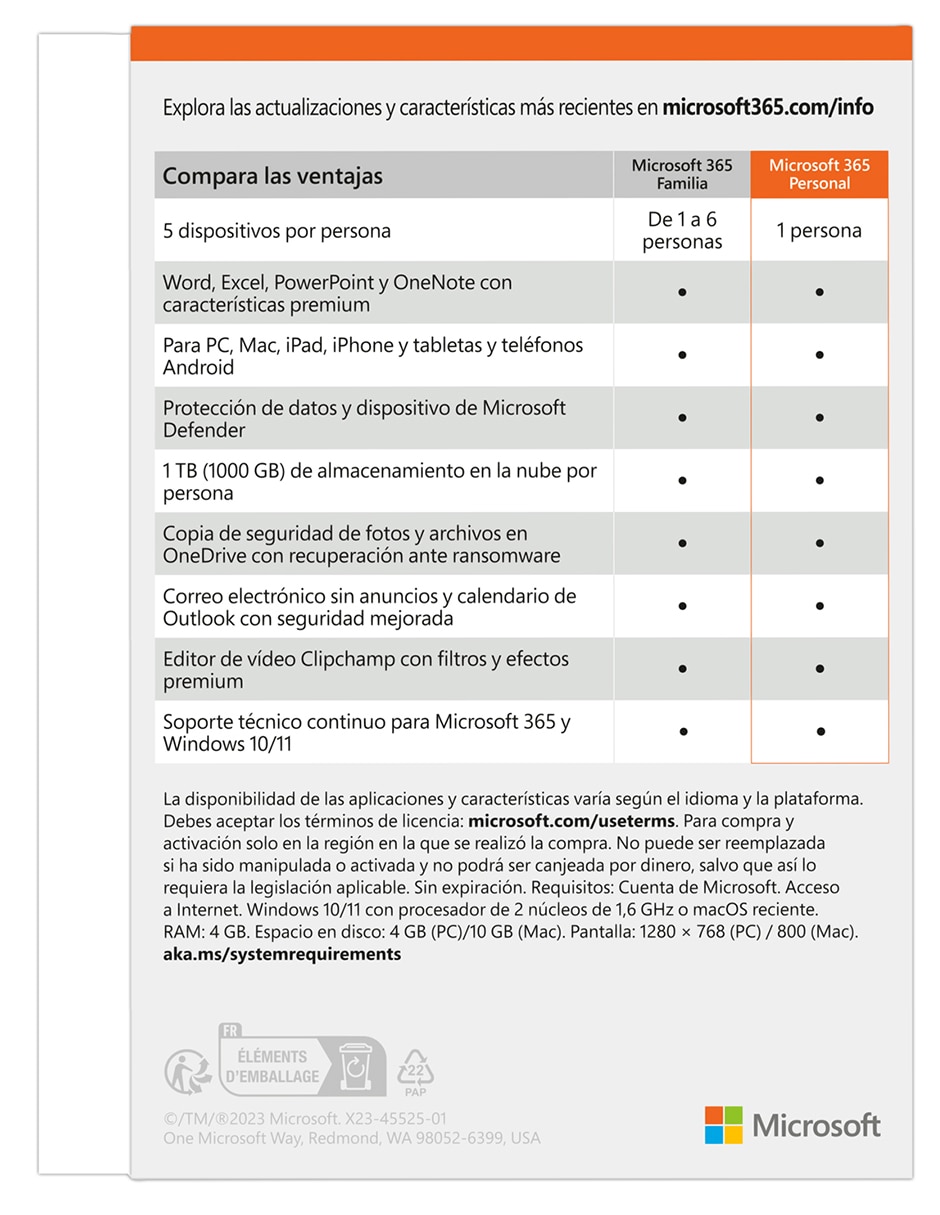 Microsoft 365 Personal Office para 1 usuario 9