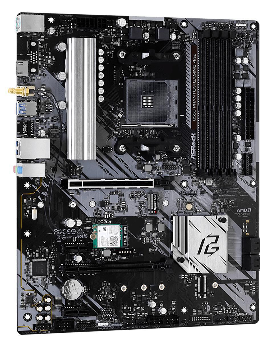 Tarjeta Madre B550 Phantom Gaming compatible con procesador AMD 3