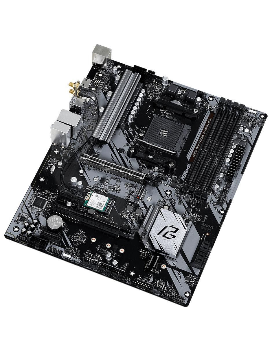 Tarjeta Madre B550 Phantom Gaming compatible con procesador AMD 4