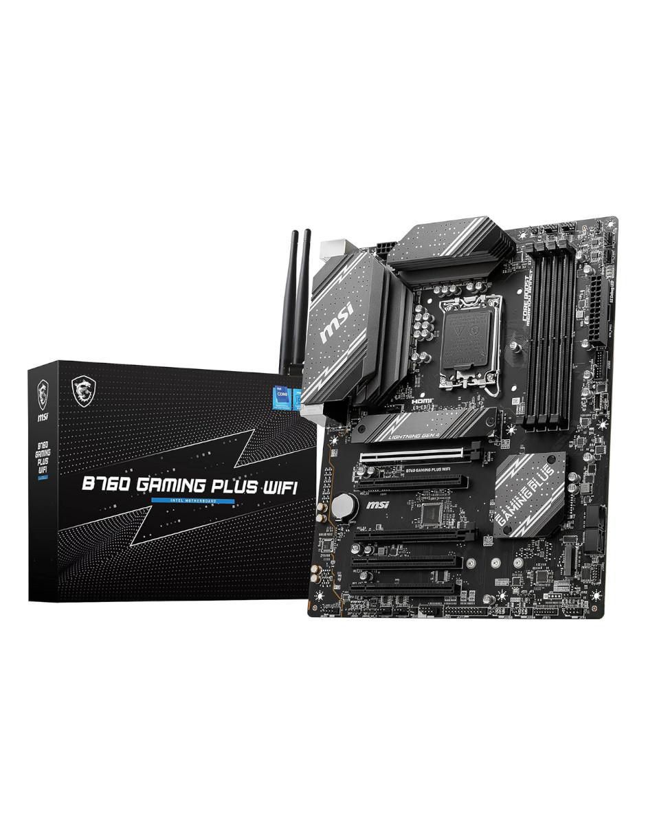 Tarjeta Madre B760 Gaming Plus WiFi compatible con procesador Intel Tarjeta Madre B760 Gaming Plus WiFi compatible con procesador Intel