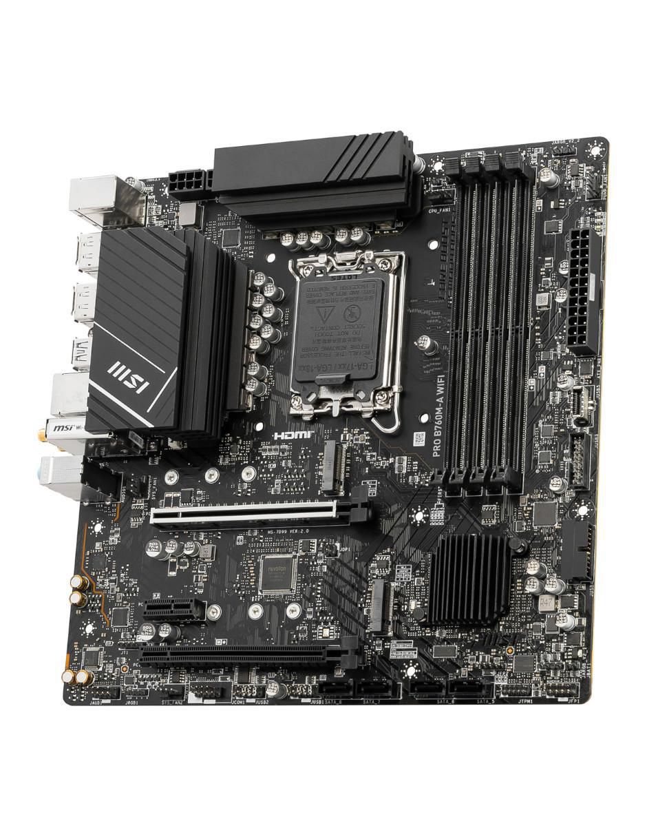 Tarjeta Madre Pro B760M-A WiFi compatible con procesador Intel 5
