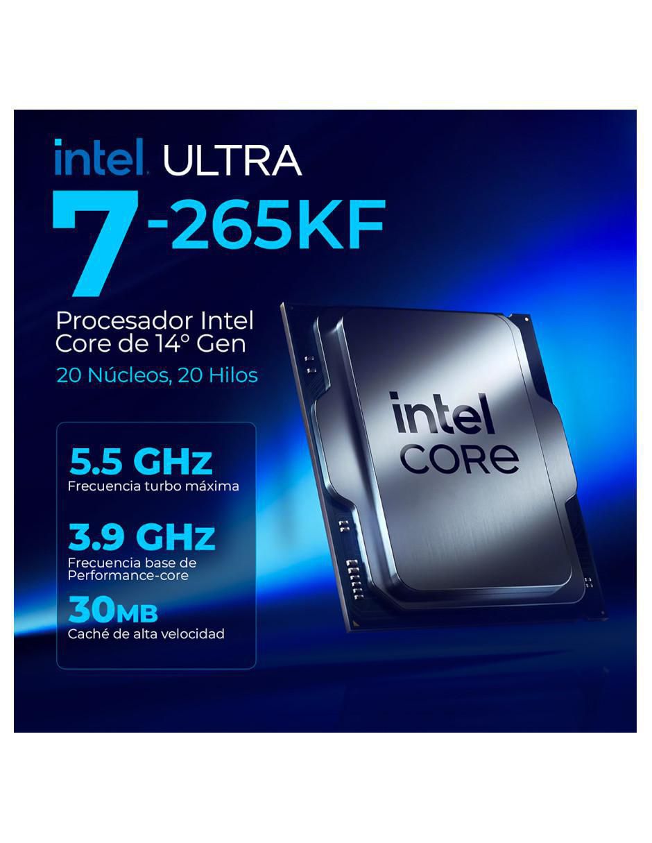 Computadora gamer Xtreme Top Intel Core Ultra 7 265KF NVIDIA GeForce RTX 5070 Ti 32 GB RAM 1 TB SSD 14