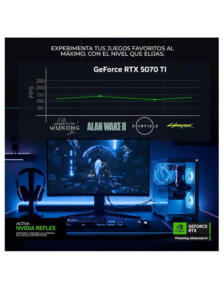 Computadora gamer Xtreme Top Intel Core Ultra 7 265KF NVIDIA GeForce RTX 5070 Ti 32 GB RAM 1 TB SSD 17