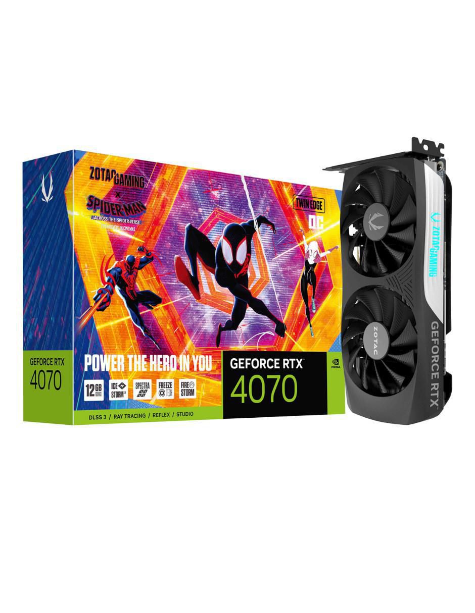 Tarjeta de Video Zotac RTX 4070 Spider Man Liverpool