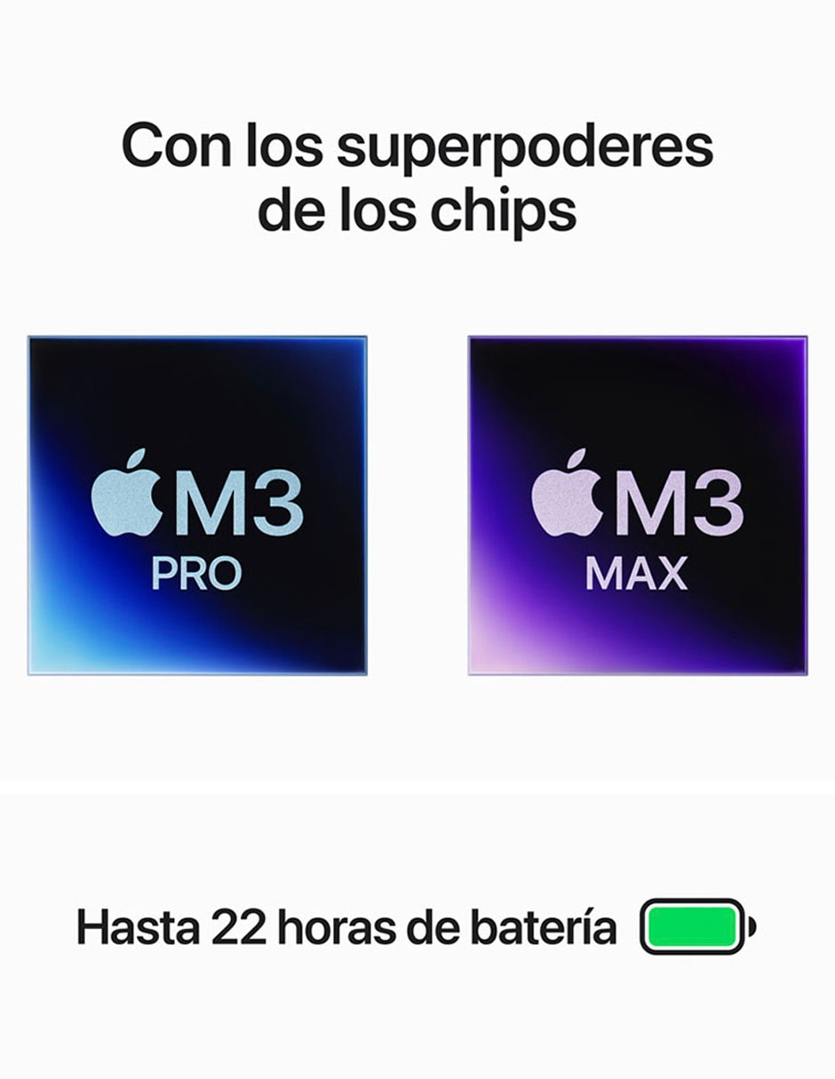 MacBook Pro 14 pulgadas M3 Pro 18 GB RAM 512 GB SSD Negro espacial