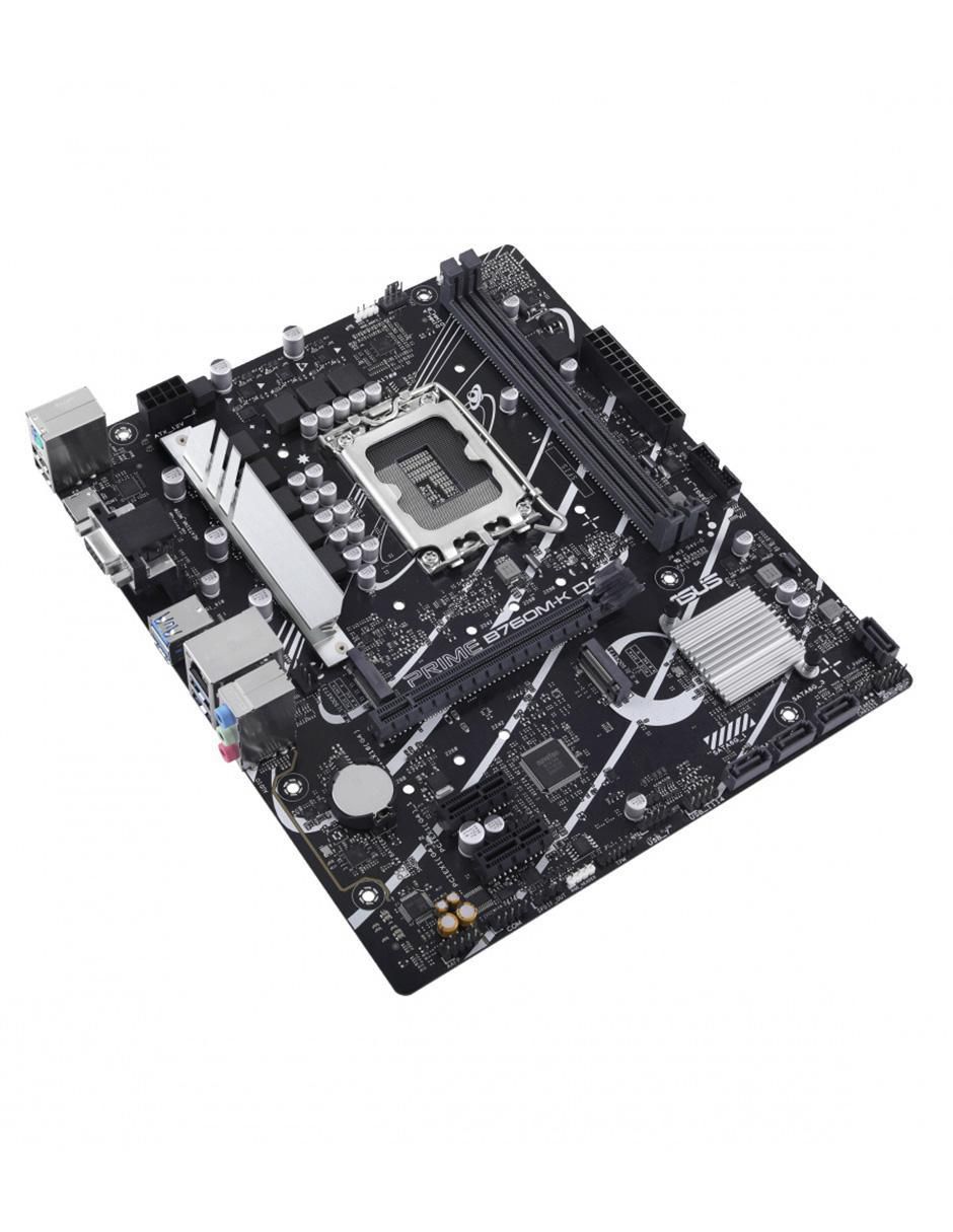 Tarjeta Madre Prime B760M-K D4 compatible con procesador Intel 2