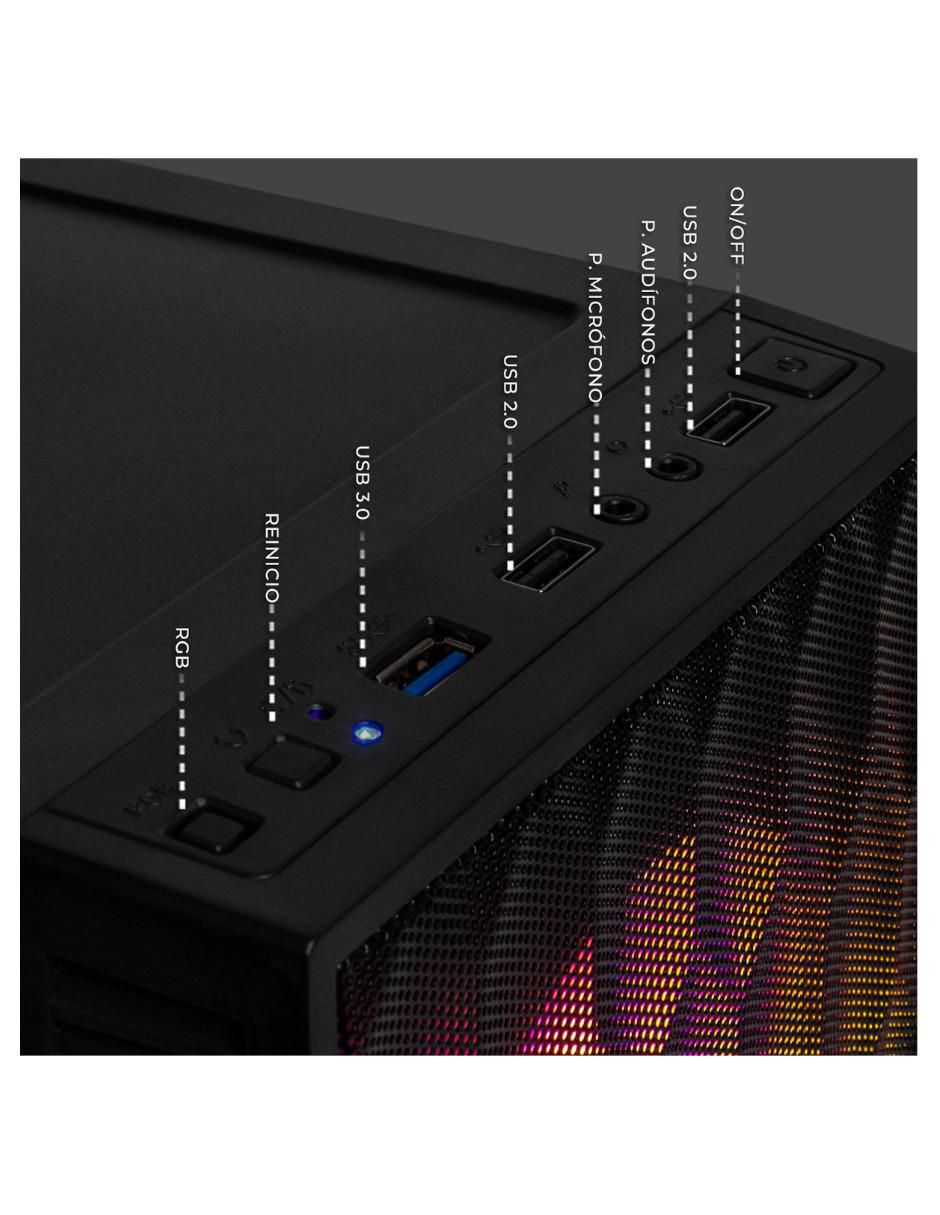 Computadora gamer XTPCR716GBRENOIRBV1 AMD Ryzen 7 AMD Radeon Graphics 16 GB RAM 500 GB SSD 3