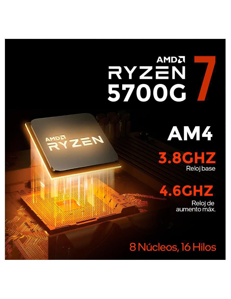 Computadora gamer XTPCR716GBRENOIRBV1 AMD Ryzen 7 AMD Radeon Graphics 16 GB RAM 500 GB SSD 6