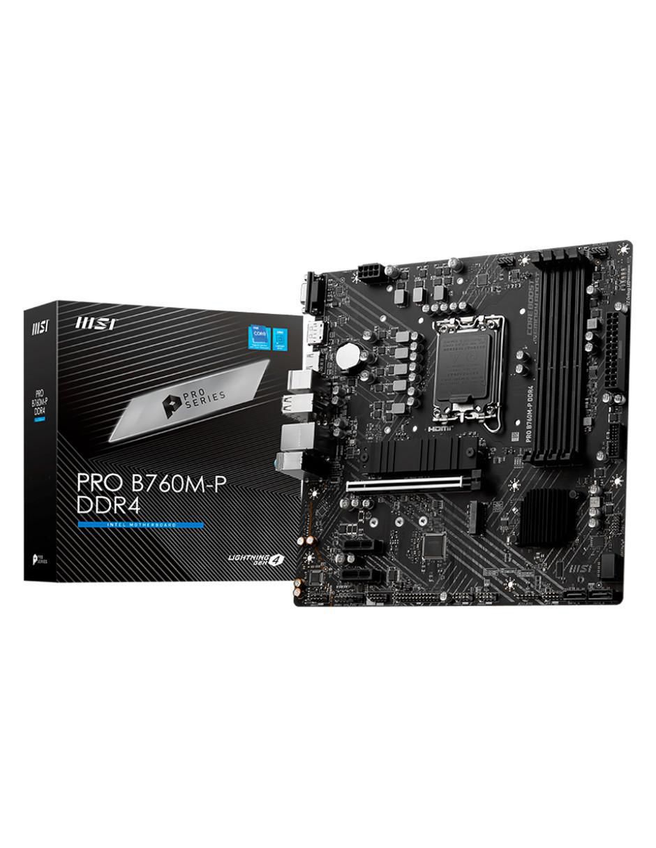 Tarjeta Madre Pro B760M-P DDR4 compatible con procesador Intel Tarjeta Madre Pro B760M-P DDR4 compatible con procesador Intel