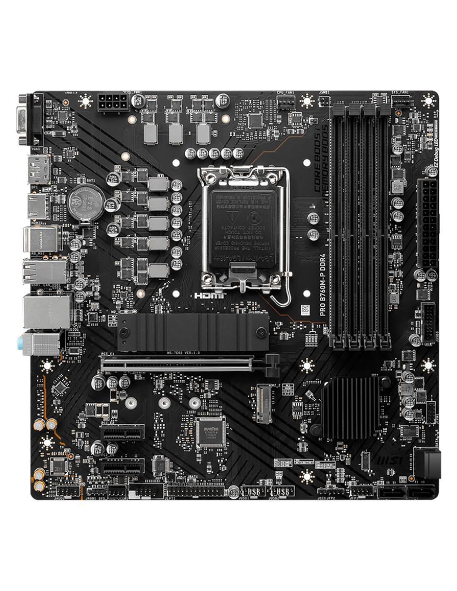 Tarjeta Madre Pro B760M-P DDR4 compatible con procesador Intel 3