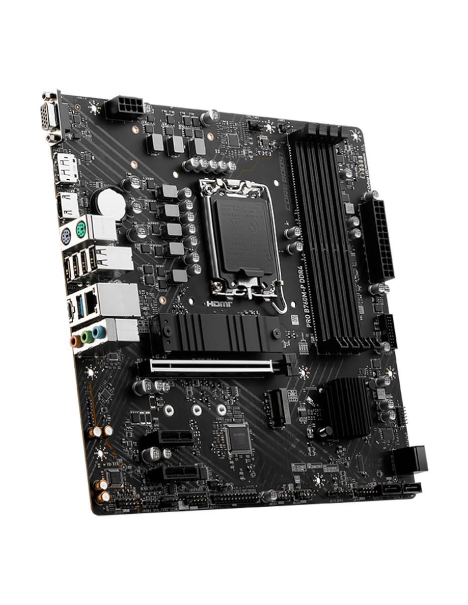 Tarjeta Madre Pro B760M-P DDR4 compatible con procesador Intel 5