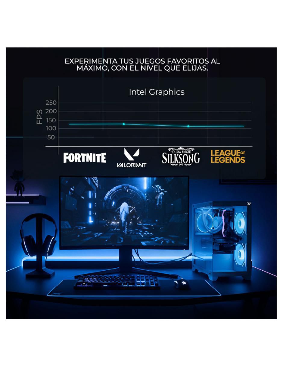 Computadora gamer XTGAI916GBHD750MBV1
27 pulgadas Full HD Intel Core i9 Intel UHD 770 16 GB RAM 1TB SSD 9