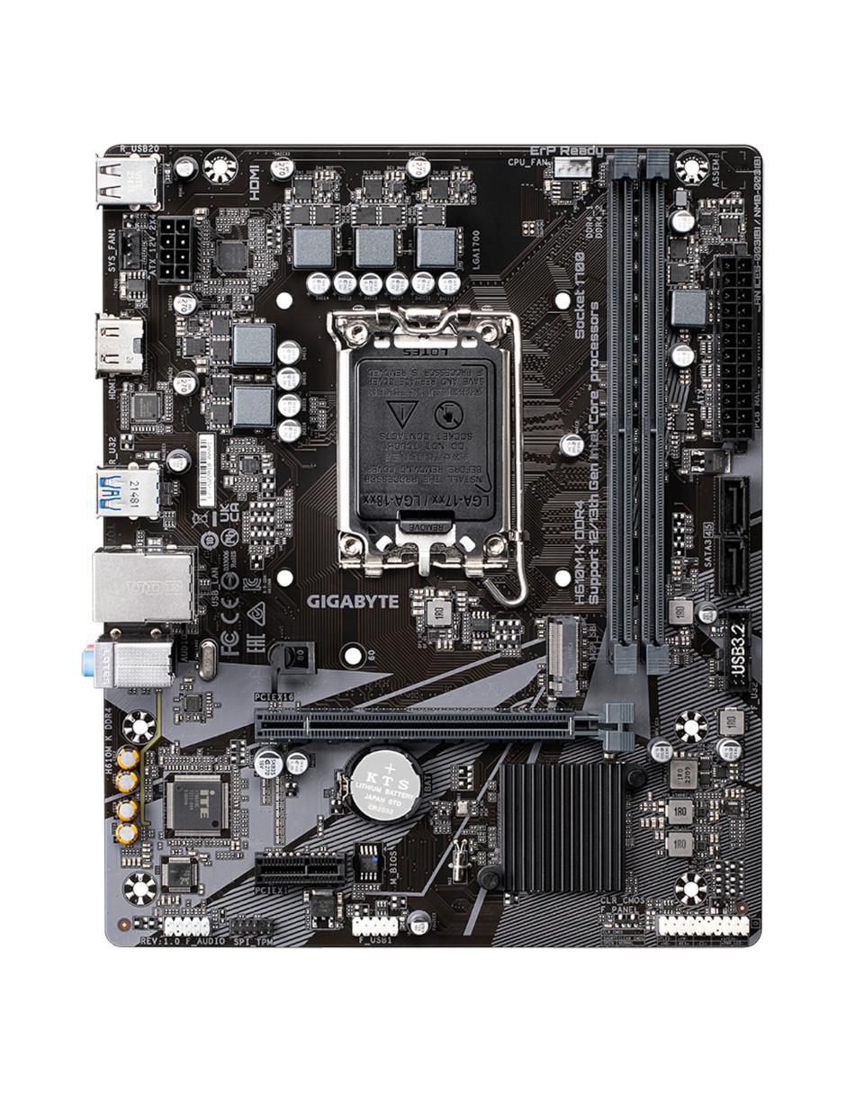 Tarjeta madre H610M K DDR4 compatible con procesador Intel 2