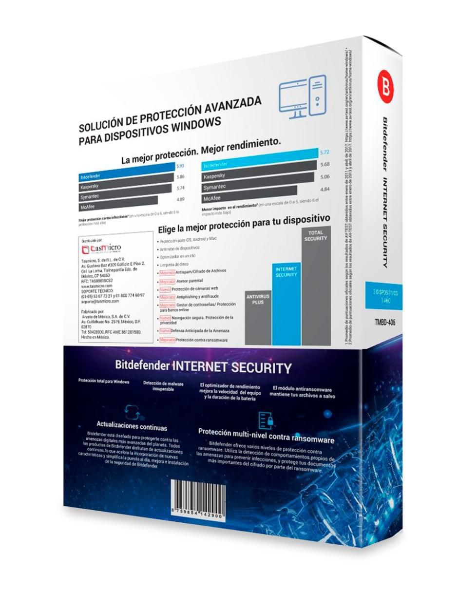Internet Security Antivirus para 3 usuarios 2