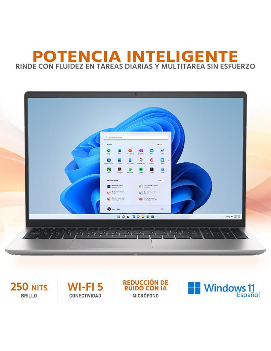Laptop Inspiron 15 3535 15.6 pulgadas Full HD AMD Ryzen 5 AMD Radeon 8 GB RAM 512 GB SSD 3