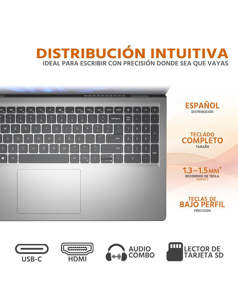 Laptop Inspiron 15 3535 15.6 pulgadas Full HD AMD Ryzen 5 AMD Radeon 8 GB RAM 512 GB SSD 4