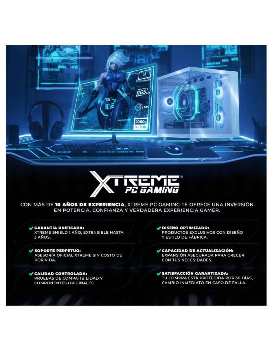 Computadora gamer XTBRR716GBRENOIRG  AMD Ryzen 7 AMD Radeon Graphics 16 GB Ram 500 GB SSD 8