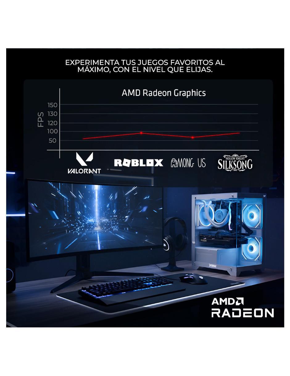 Computadora gamer XTBRR716GBRENOIRG  AMD Ryzen 7 AMD Radeon Graphics 16 GB Ram 500 GB SSD 9