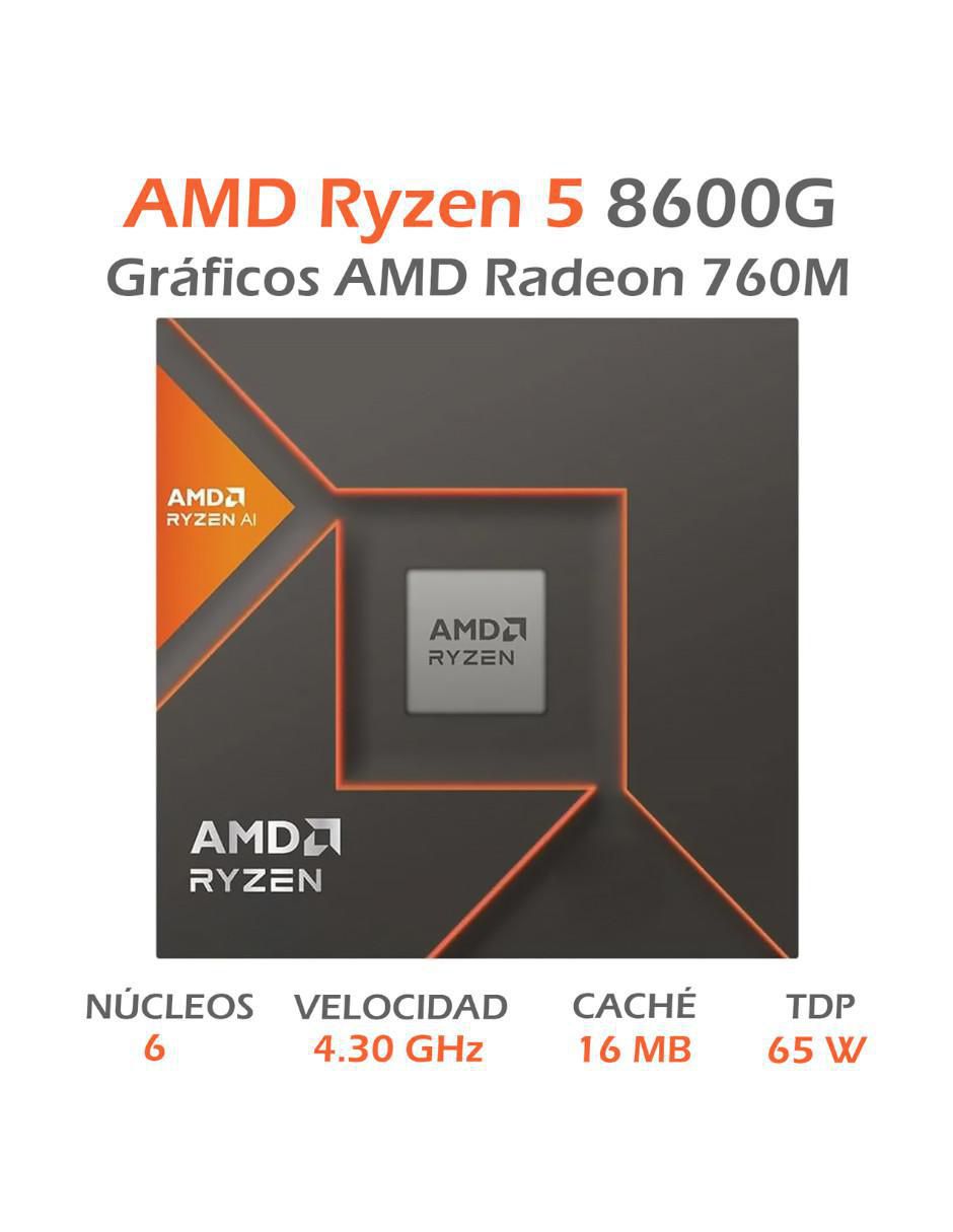 Procesador AMD RYZEN 5 8600G con 6 núcleos | Liverpool