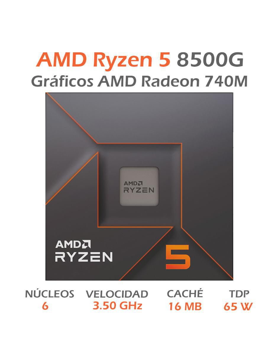 Procesador RYZEN 5 8500G con 6 núcleos 2