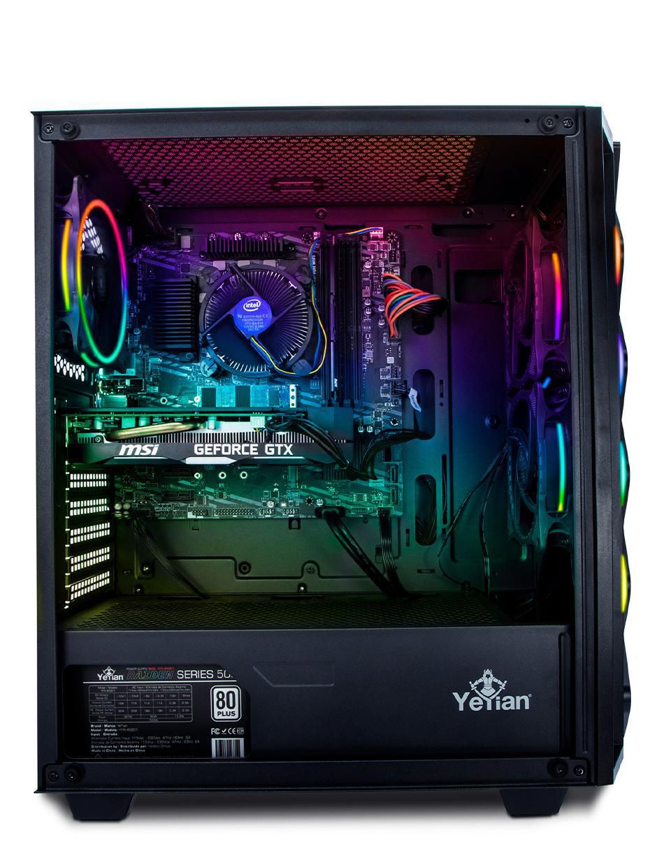 PC de Escritorio Yeyian SAI R01, Video GeForce GTX 1650, Procesador AMD  Ryzen 5 3600 (hasta 4.20 GHz), Memoria de 8GB DDR4, SSD de 512GB, S.O.  Windows 10 Home (64 Bits)