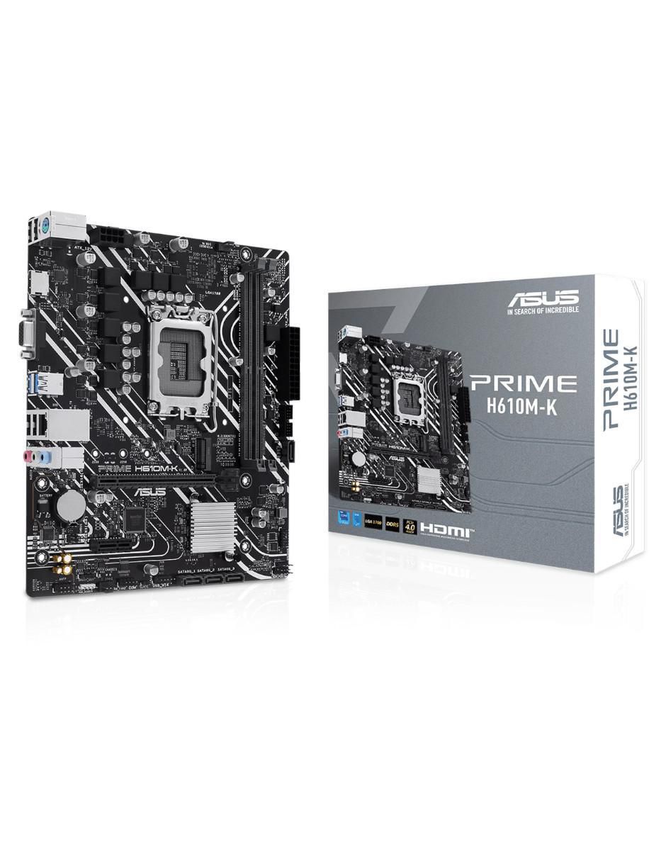 Tarjeta Madre Prime H610M-K compatible con procesador Intel