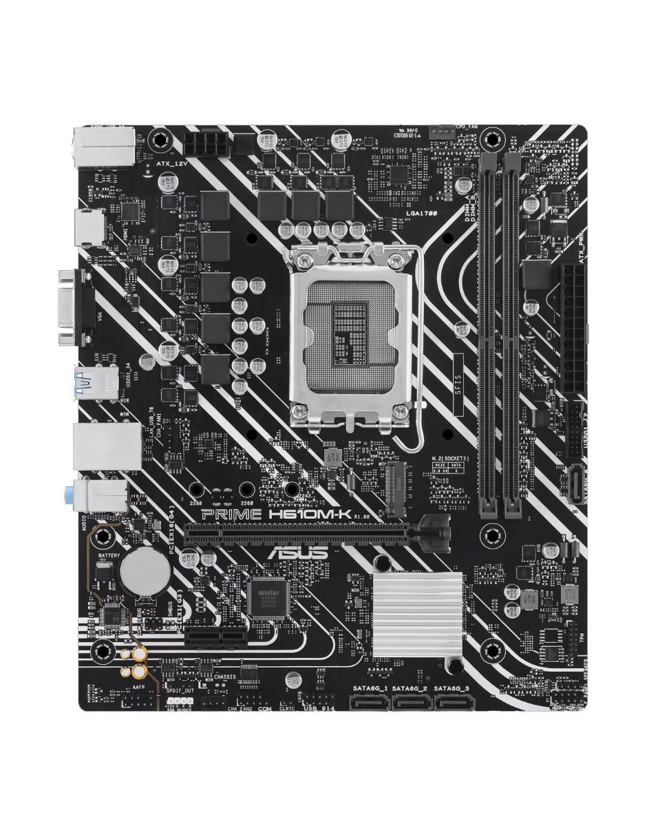 Tarjeta Madre Prime H610M-K compatible con procesador Intel 2