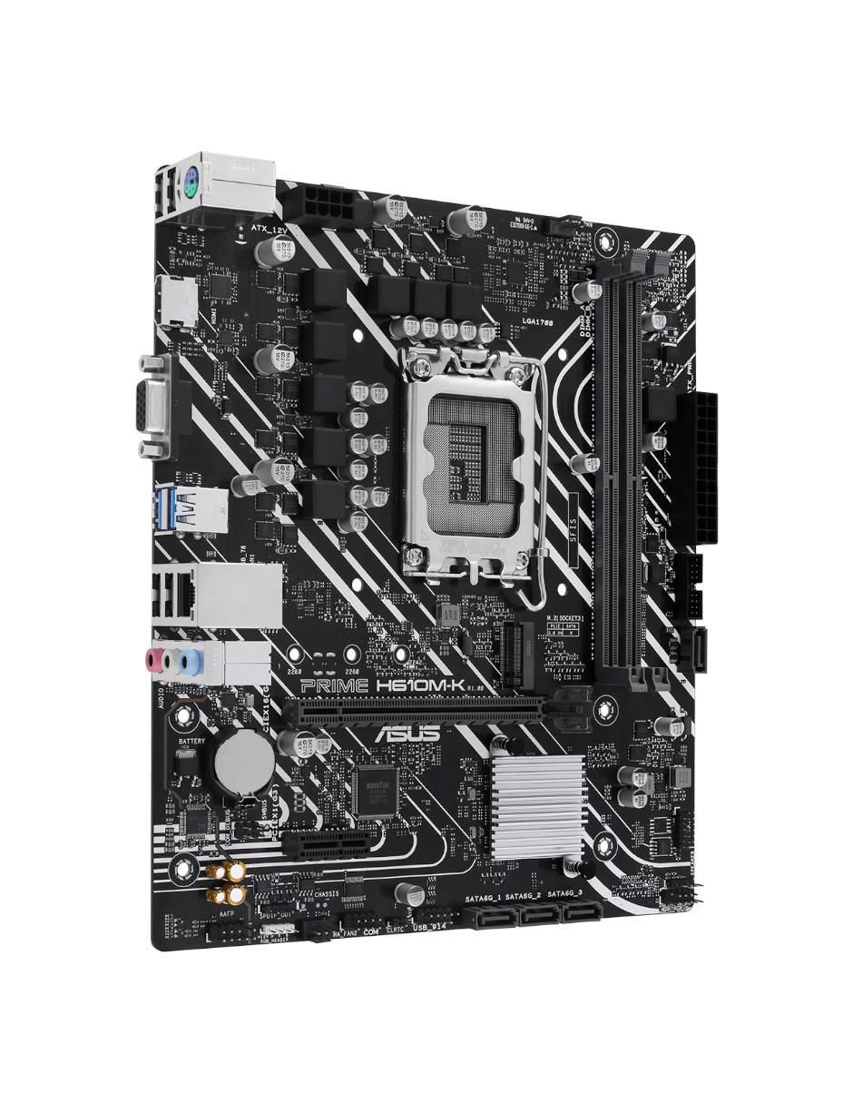 Tarjeta Madre Prime H610M-K compatible con procesador Intel 3